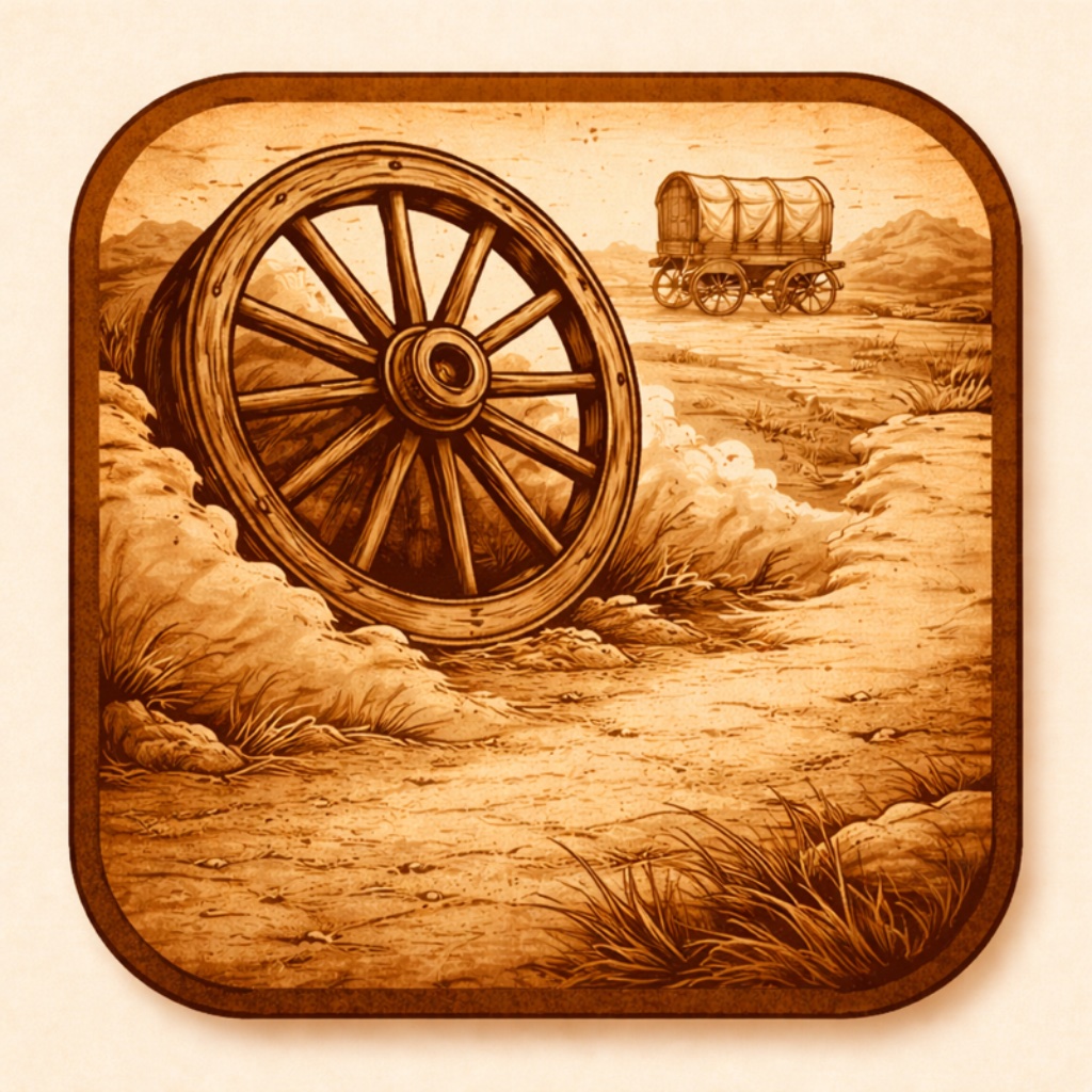 You Died of Dysentery Oregon Trail iOS game icon