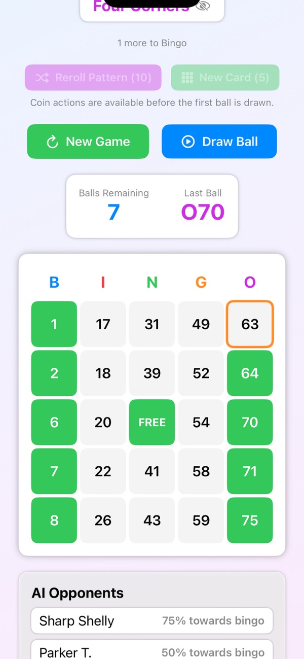 Simply Bingo — official App Store screenshot 2
