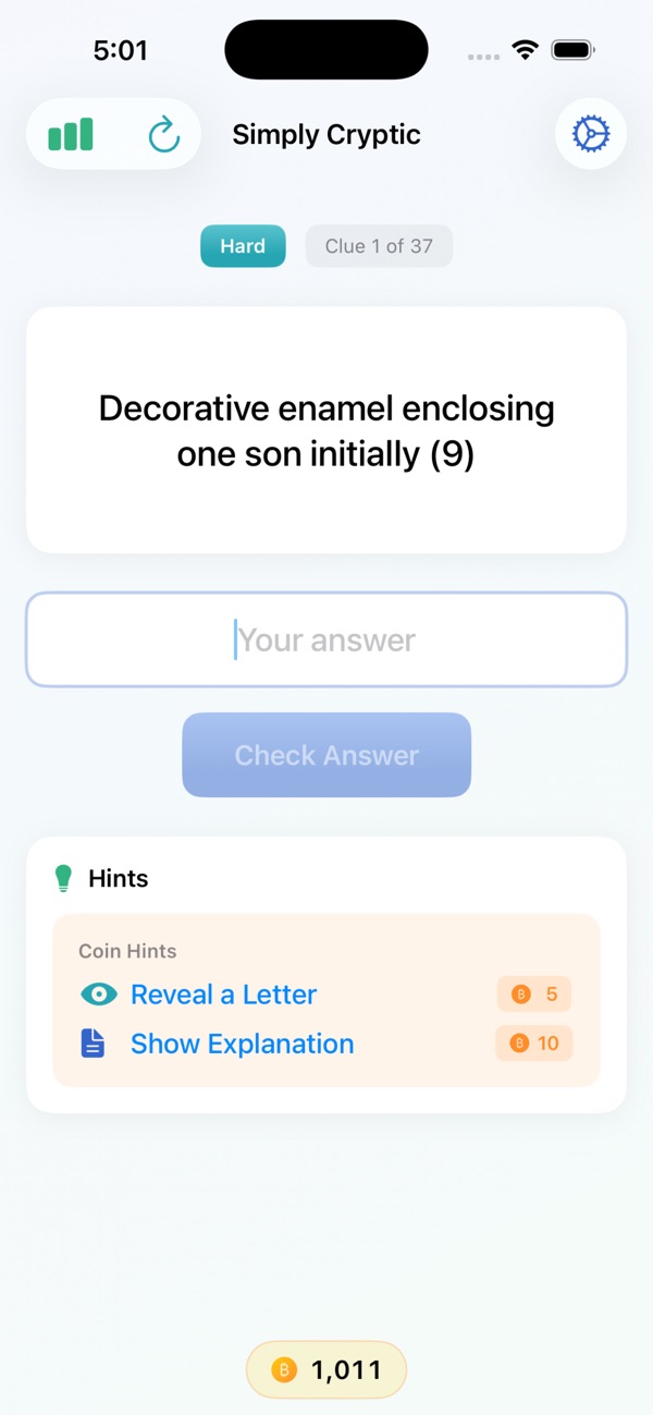 Simply Cryptic — official App Store screenshot 2