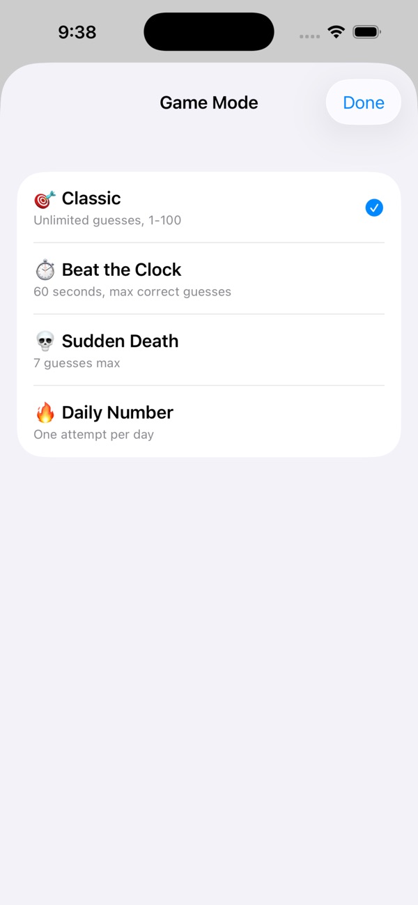 Simply Guess The Number — official App Store screenshot 1